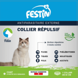 Festin Collier anti puce chat