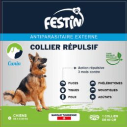 Festin Collier anti puce chien